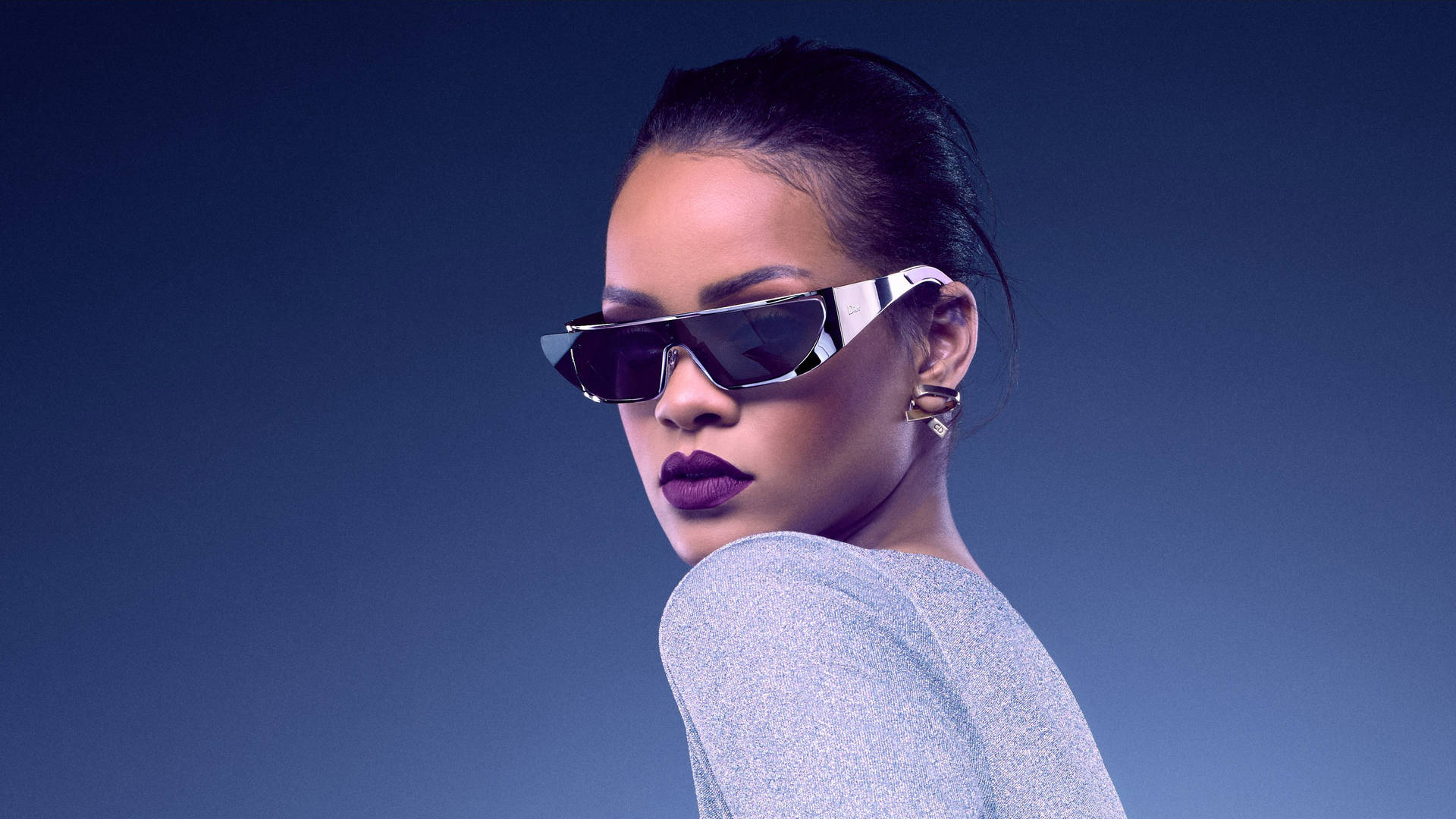 Rihanna Hd Sunglasses Stare Background