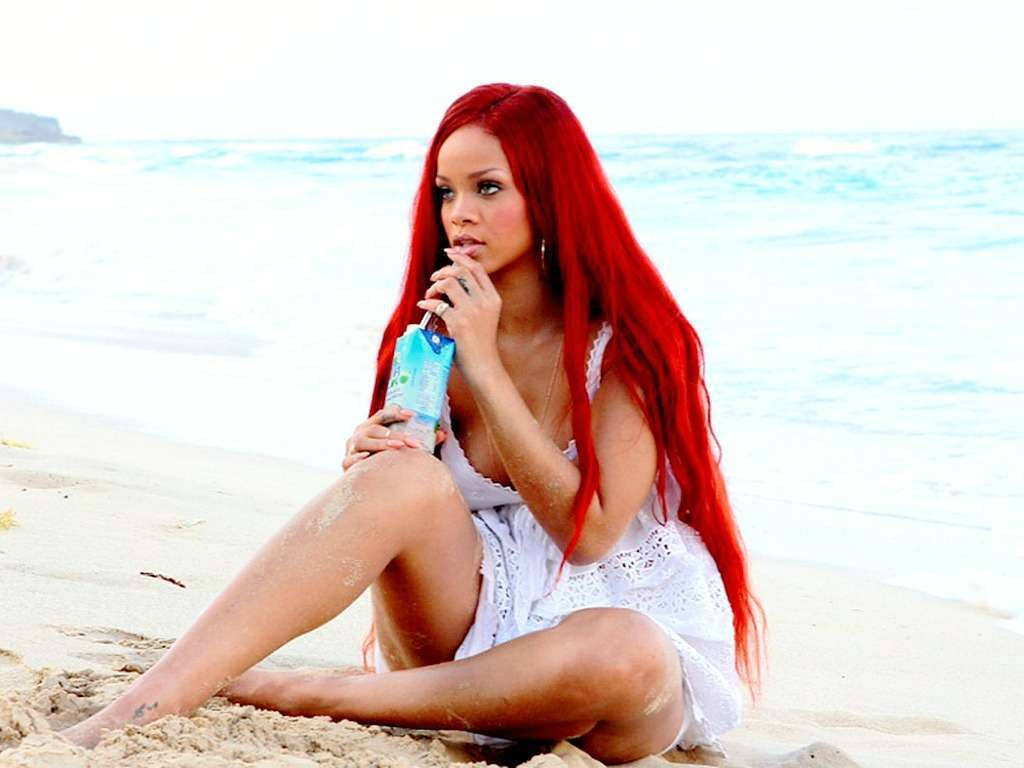 Rihanna On The Beach