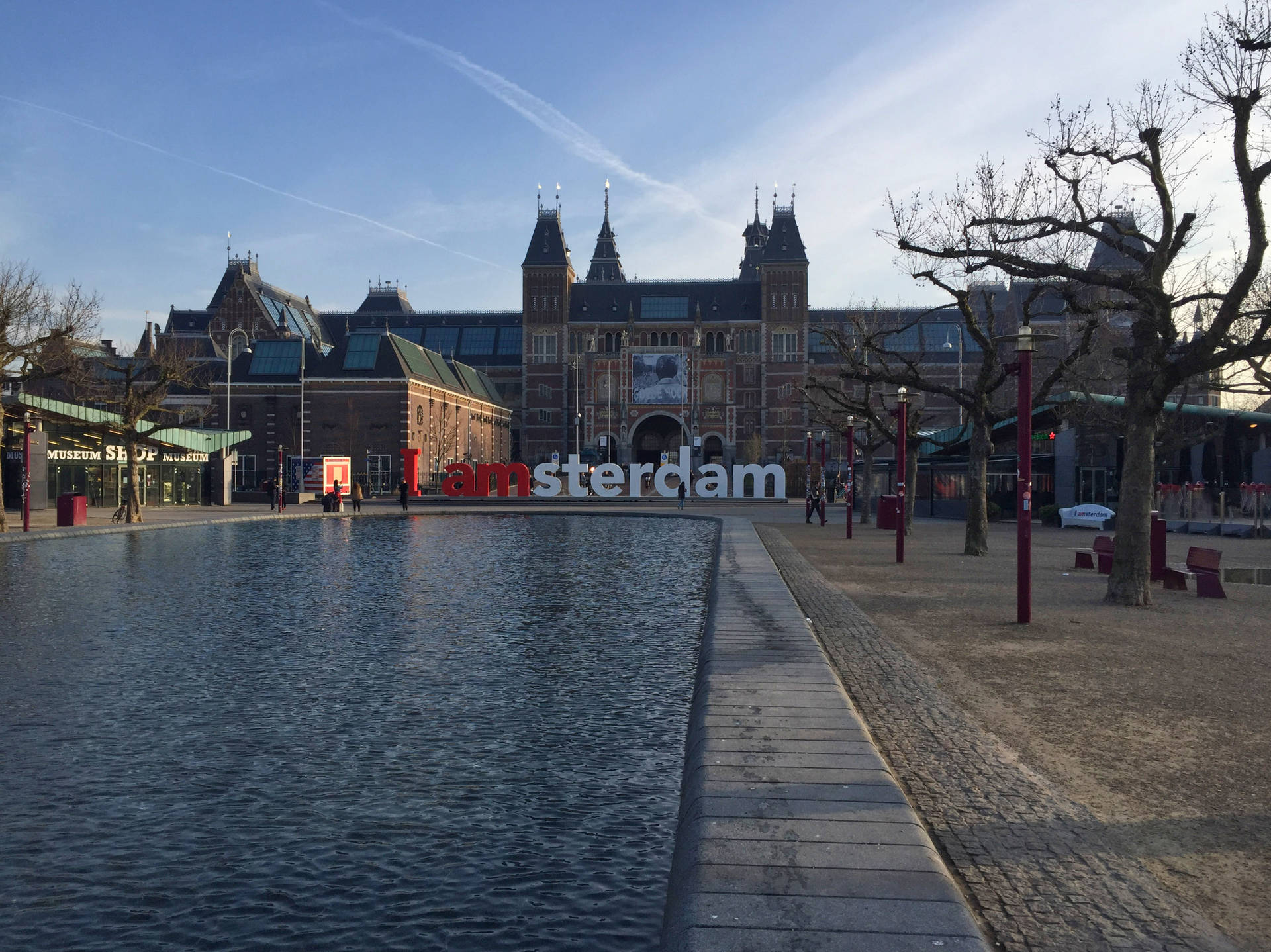 Rijksmuseum In The Late Afternoon Background