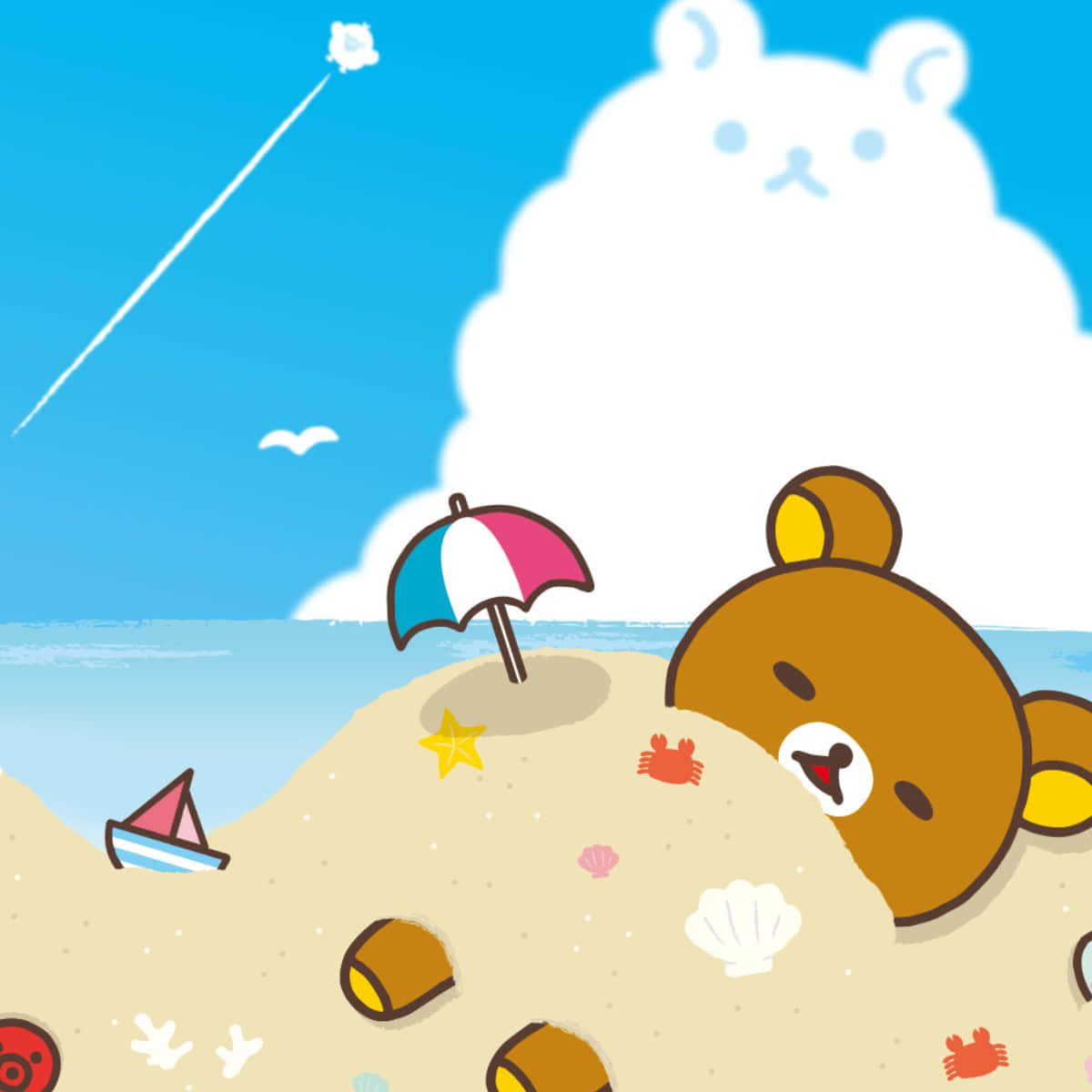 Adorable Rilakkuma and Friends Relaxing in Nature