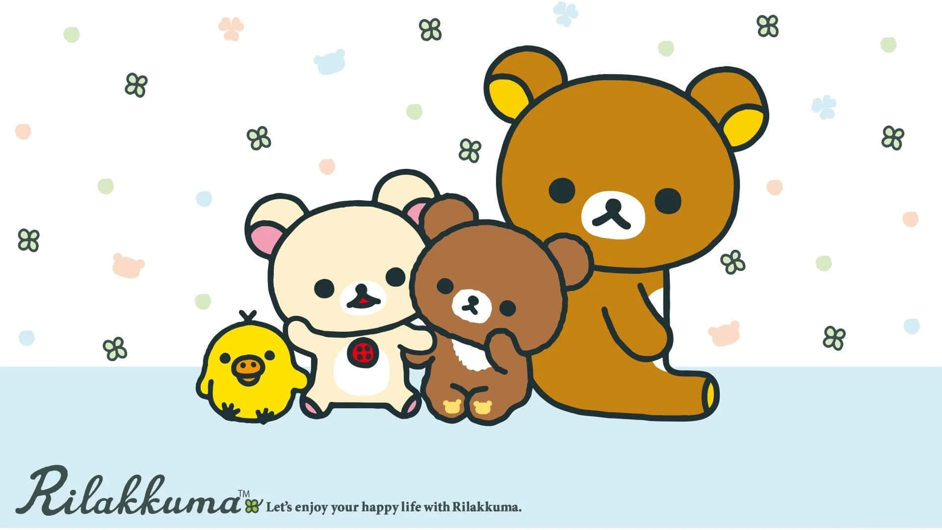 Get ready for your work with Rilakkuma Laptop! Wallpaper