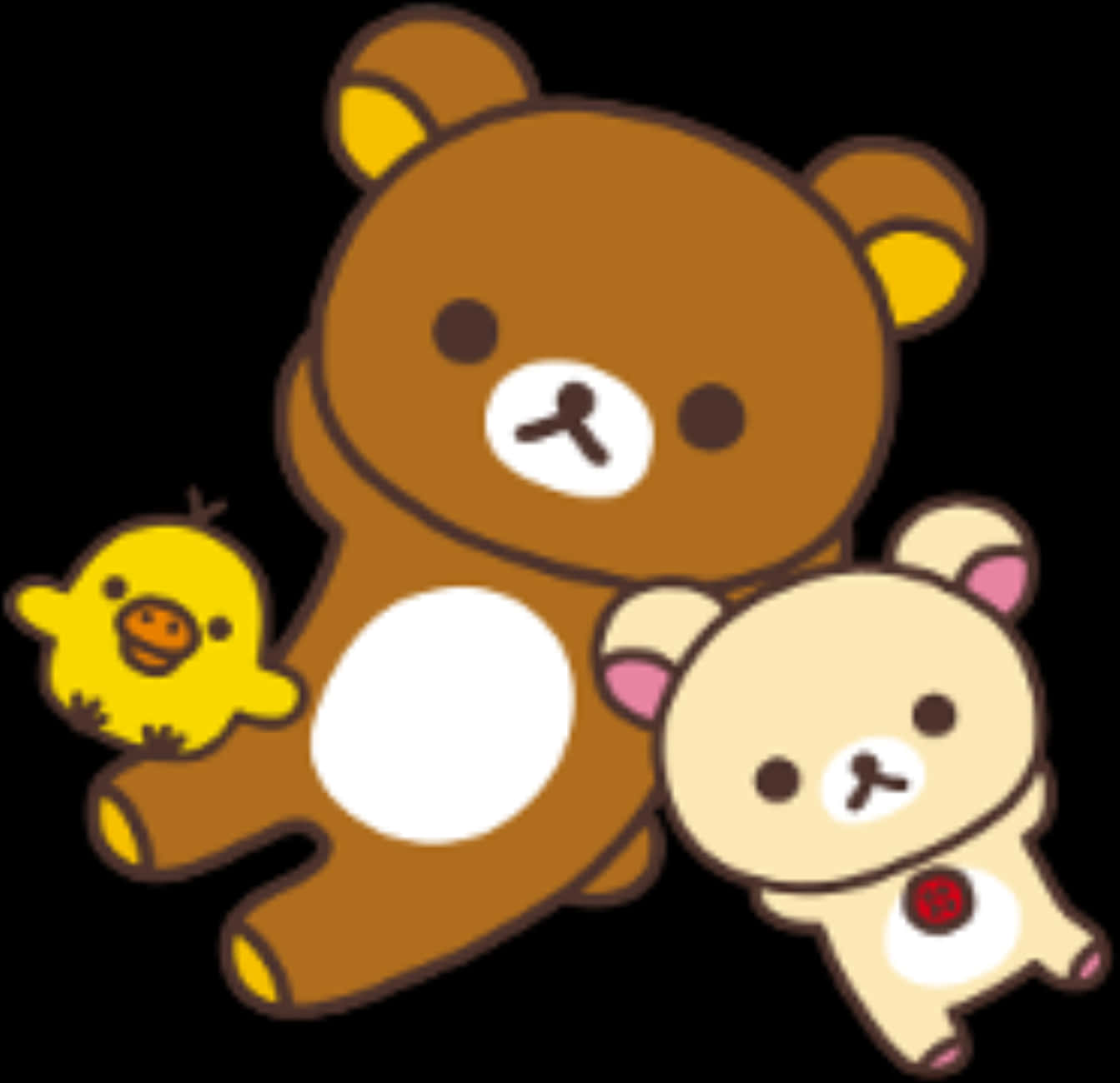 Rilakkumaand Friends Cartoon PNG