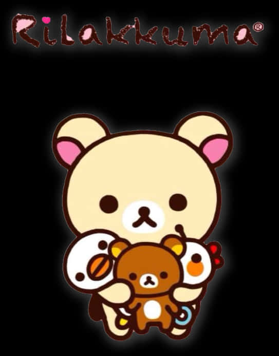 Rilakkumaand Friends Cute Illustration PNG