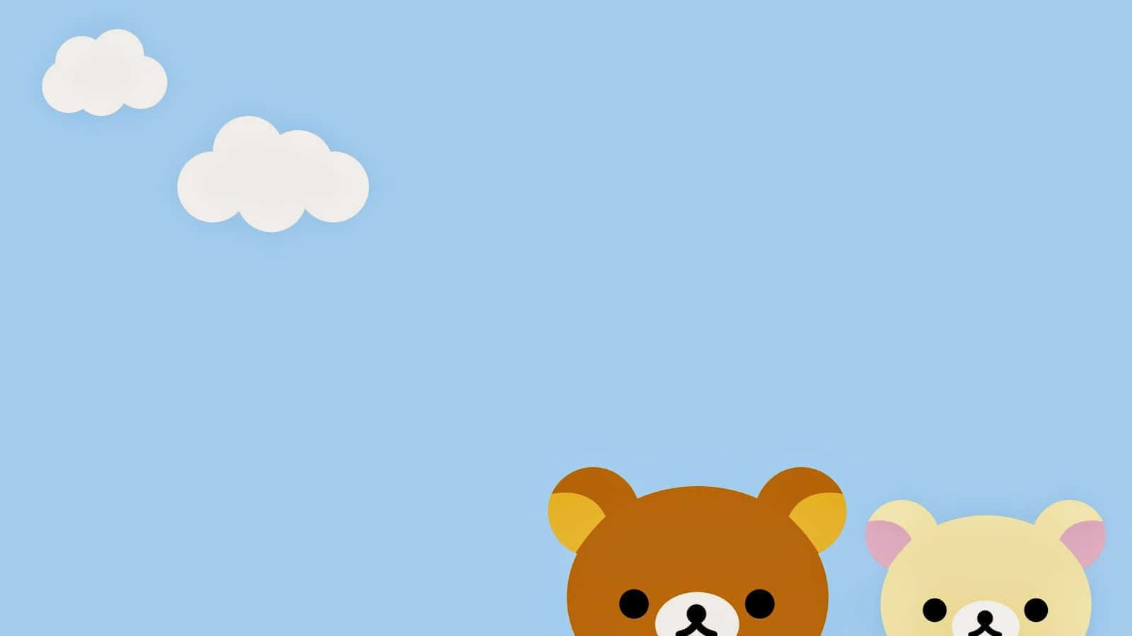 Rilakkumaand Korilakkuma Peeking Wallpaper