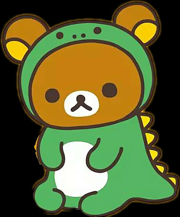 Rilakkumain Frog Costume PNG