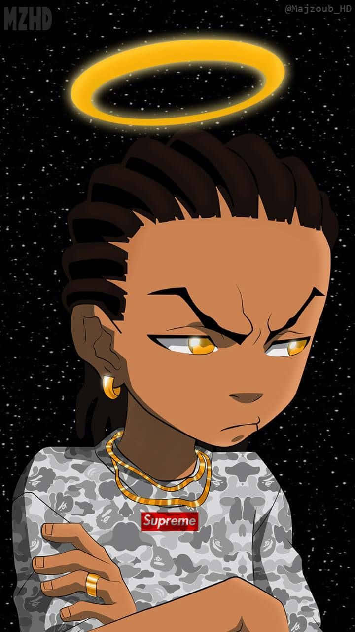 Riley Boondocks Pfp With Halo Picture