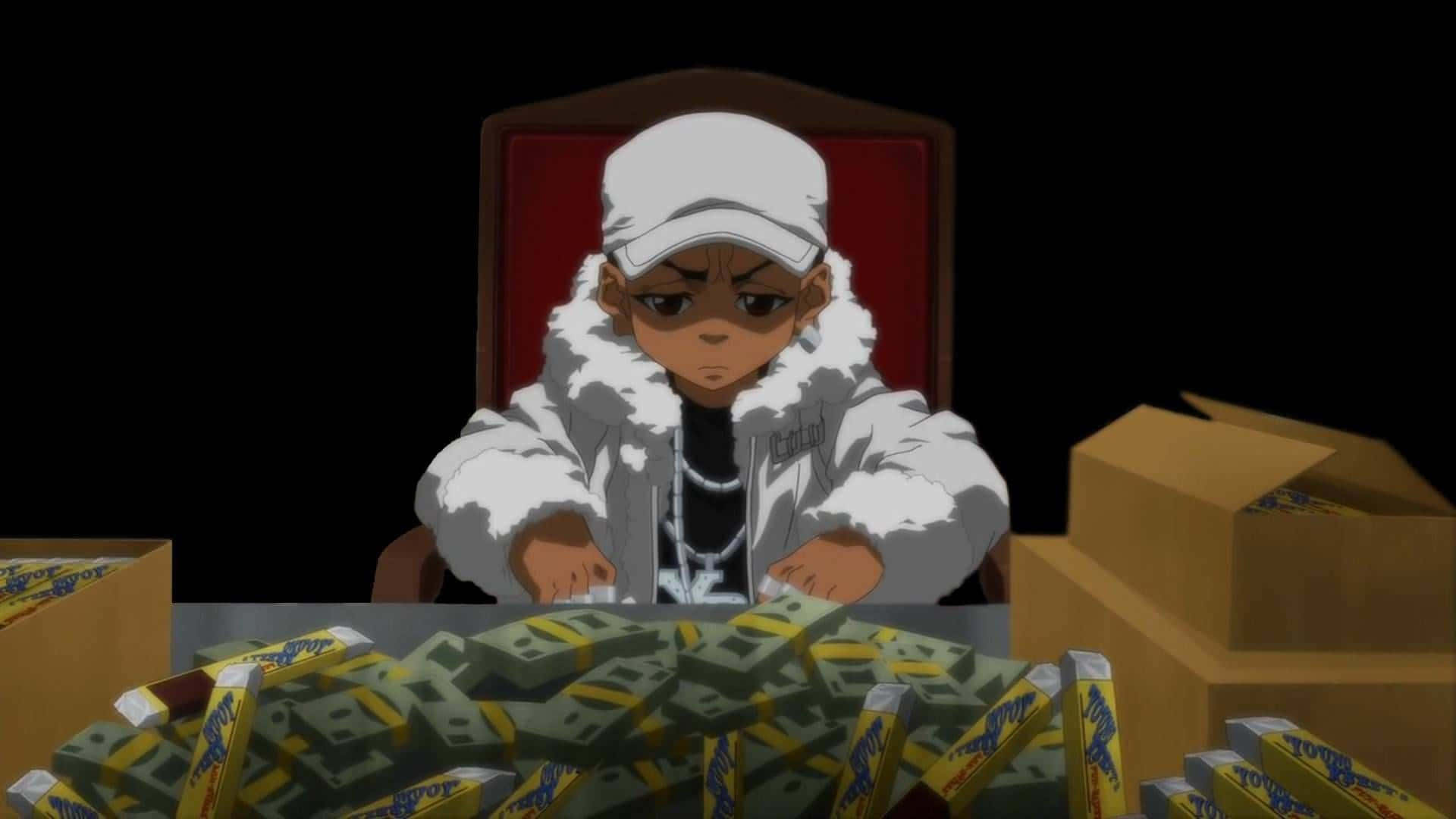 Riley Freeman With Money Boondocks Wallpaper