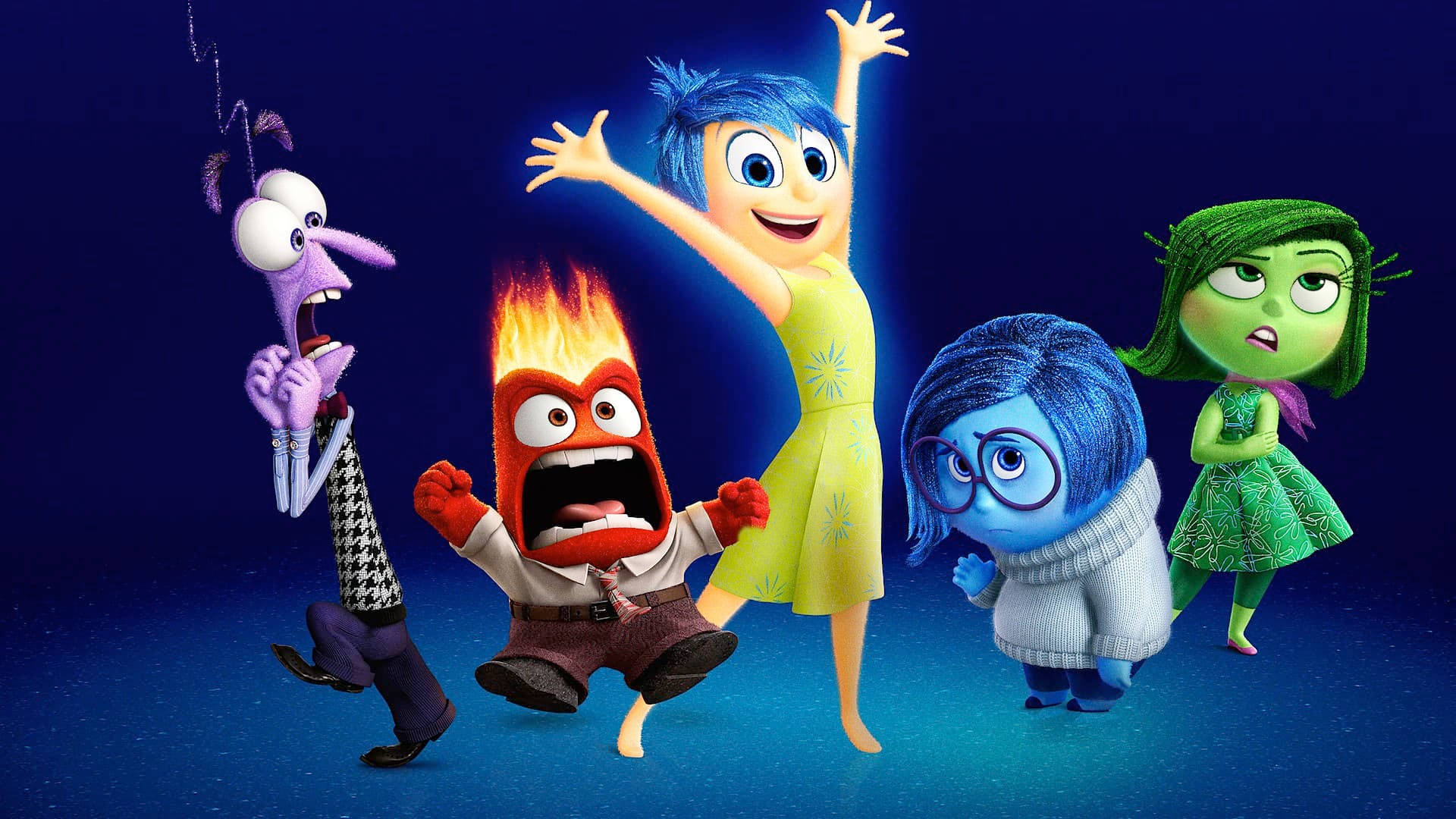 Feelings take over Riley, as her five emotions come to life in Pixar's Inside Out. Wallpaper