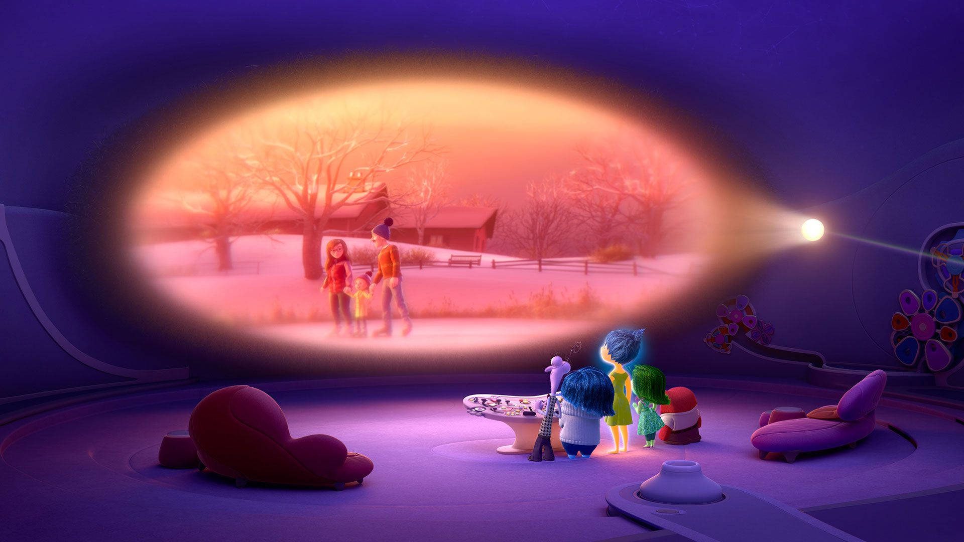 Experience Riley's Memories In Pixar's Inside Out Wallpaper