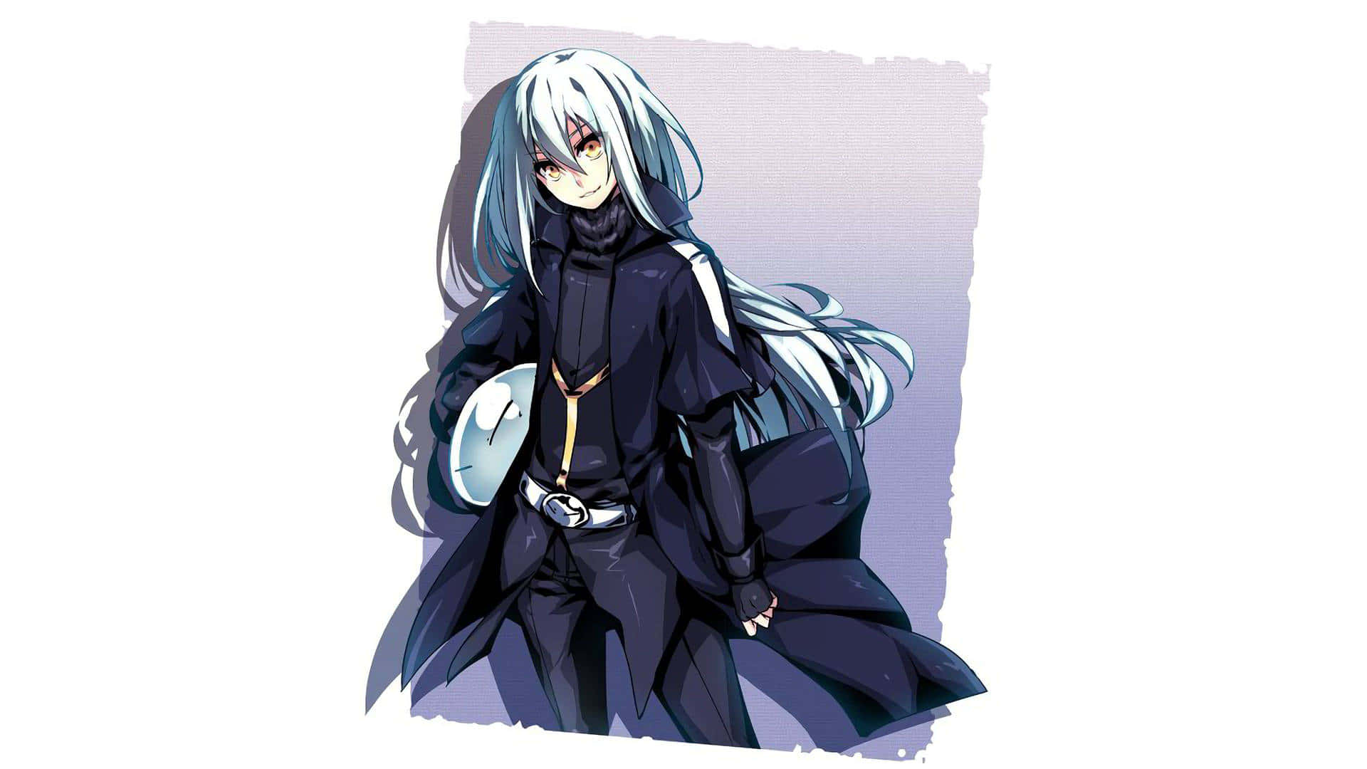 Rimuru Pfp In Black Outfit Background