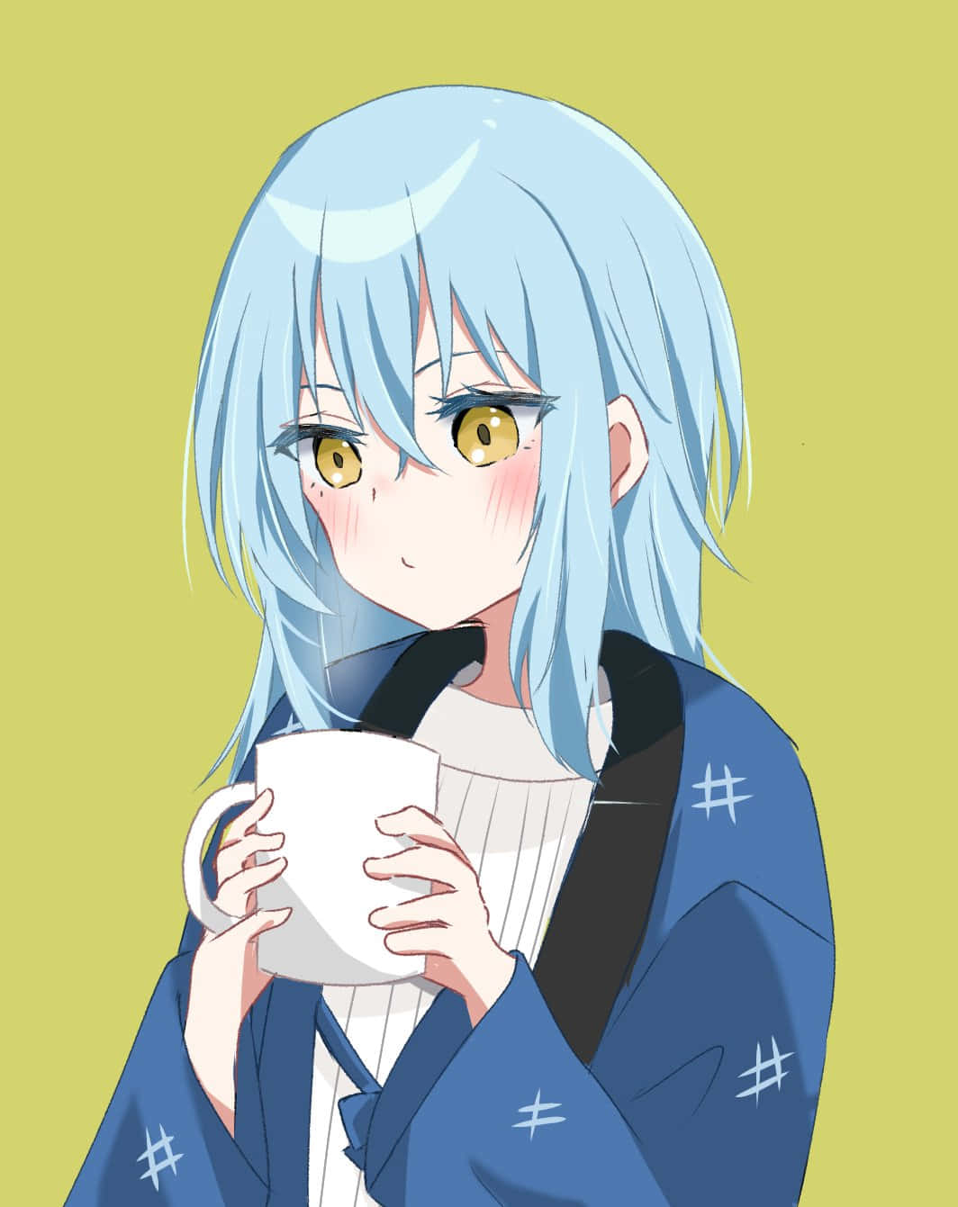 Rimuru Pfp With Mug Background