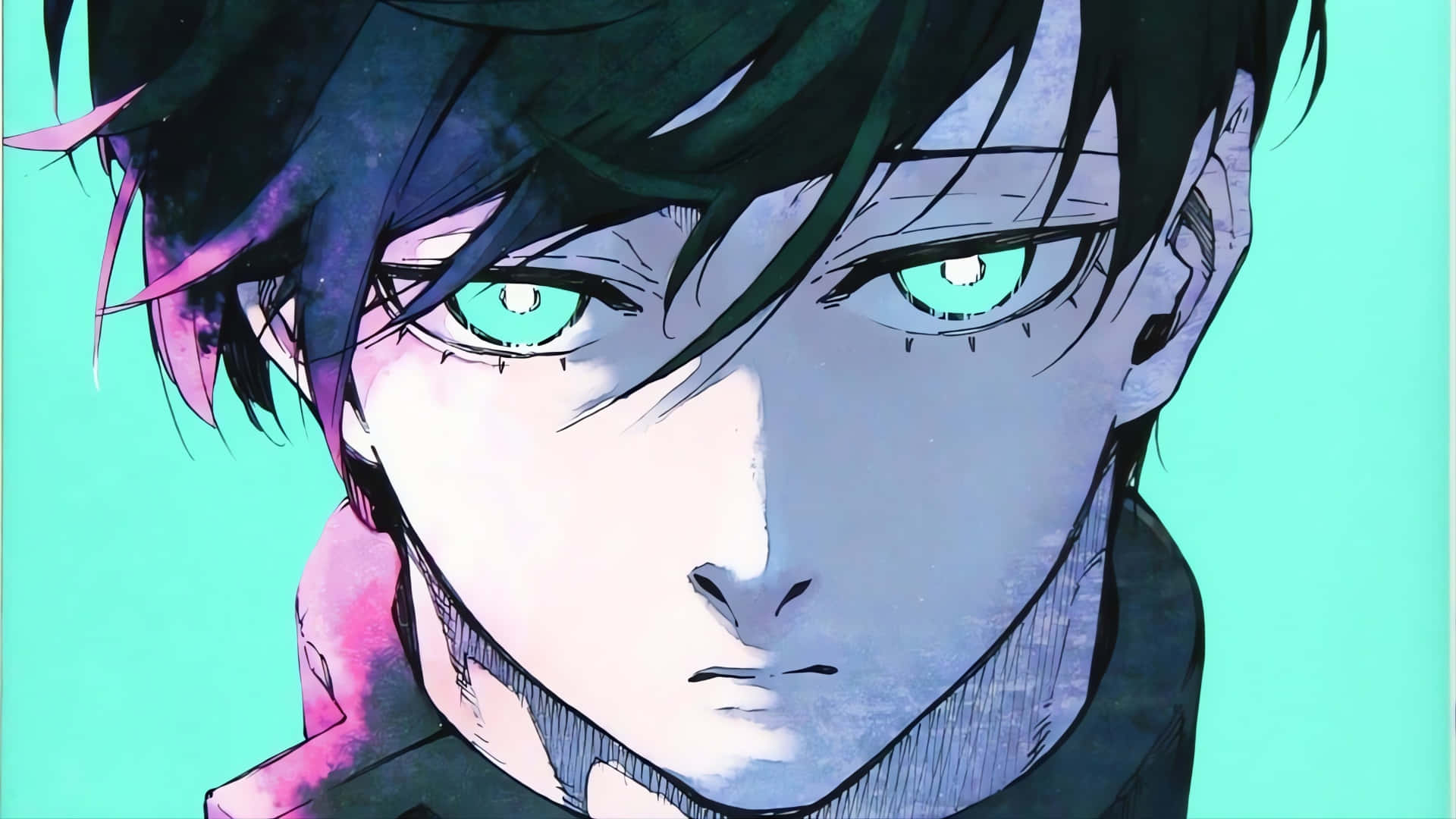 Rin Itoshi Mirada Intensa Fondo de pantalla