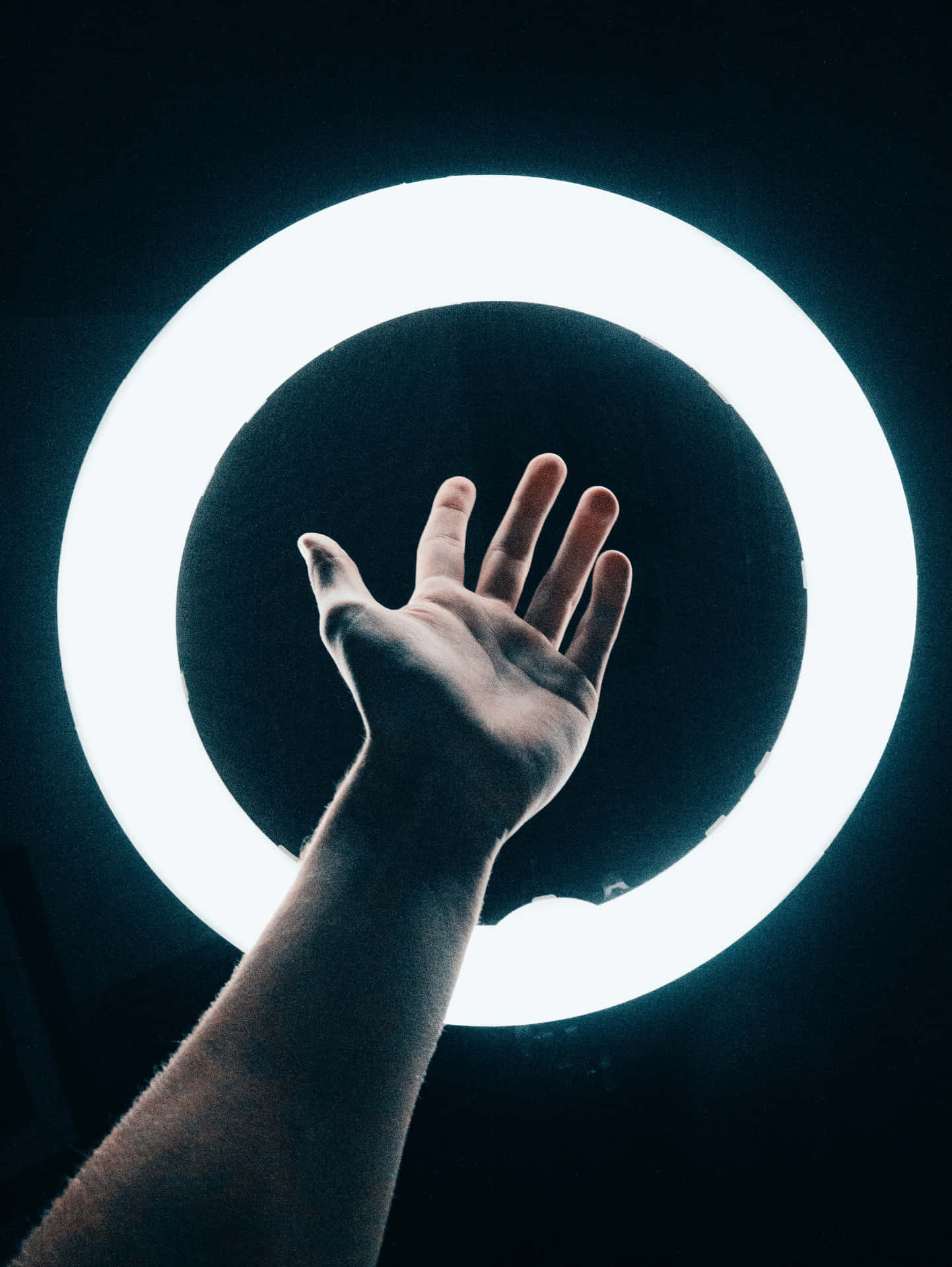 A Person Reaching For A Light