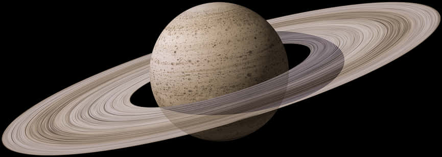 Ringed Planetin Space PNG