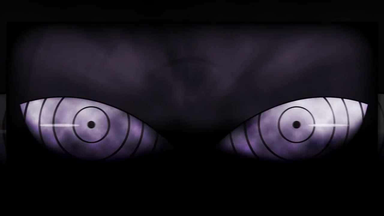 A Black Background With Two Eyes In The Middle Wallpaper