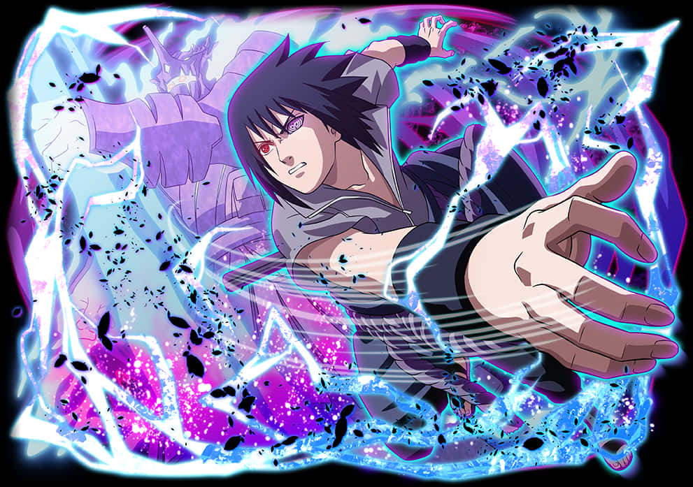 Rinnegan Power Display Anime Character PNG