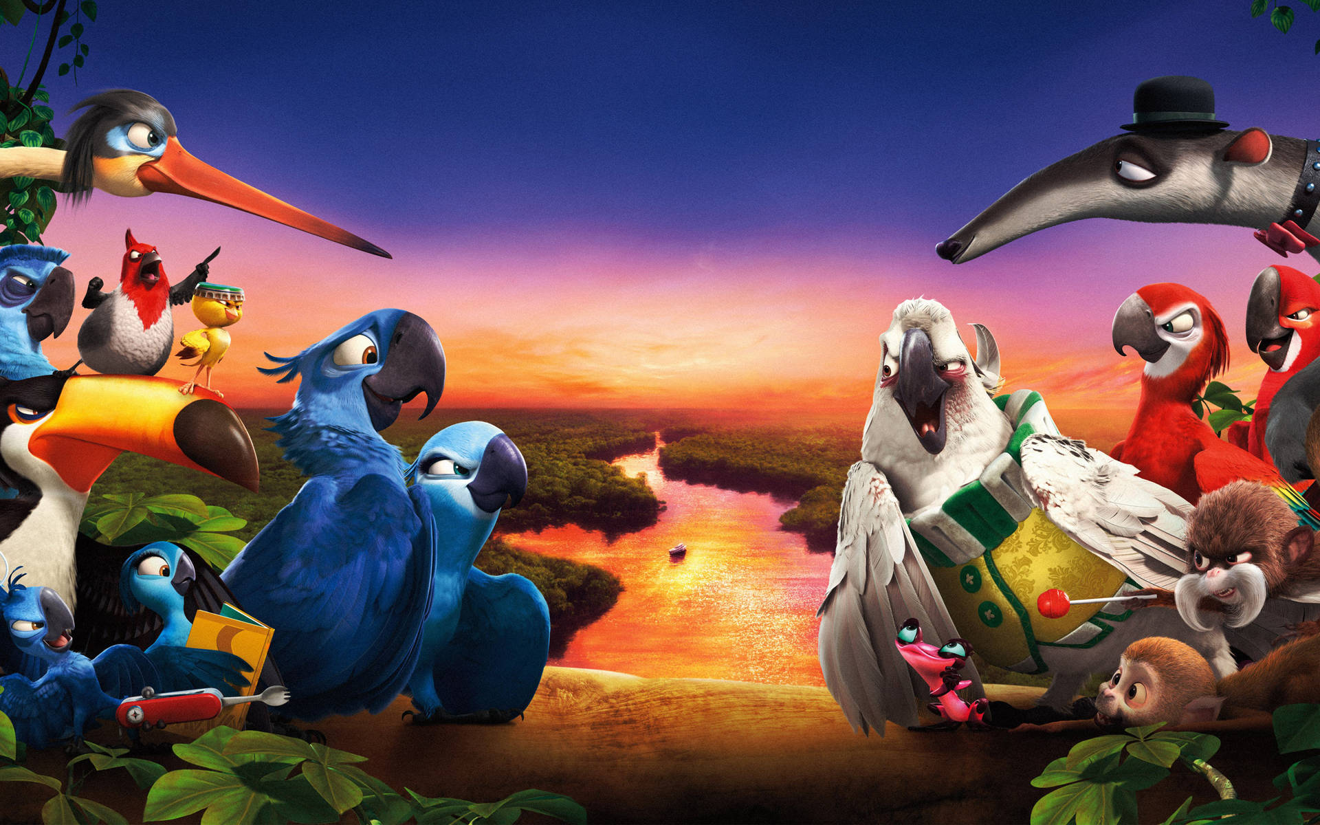 Rio 2 Protagonists And Antagonists Wallpaper