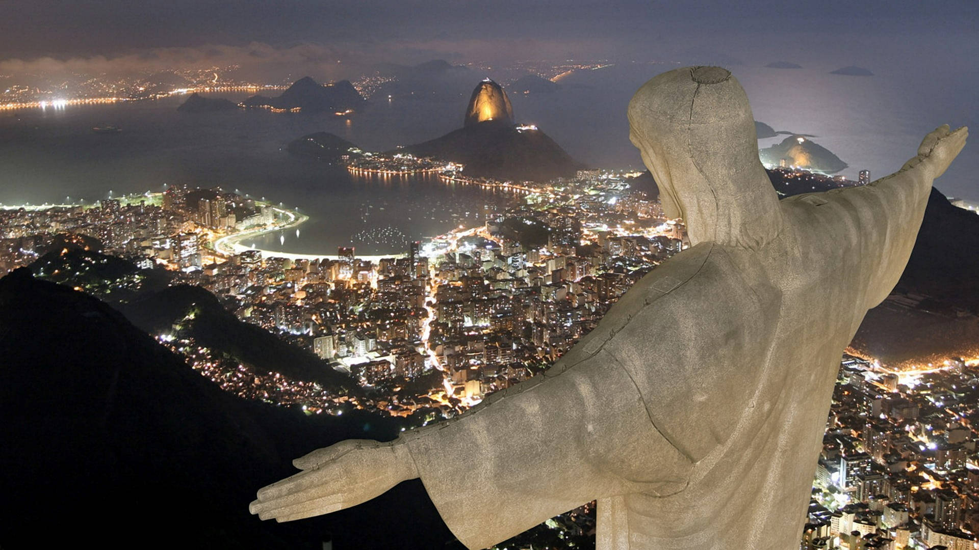 Rio De Janeiro Christ The Redeemer Close-up Wallpaper