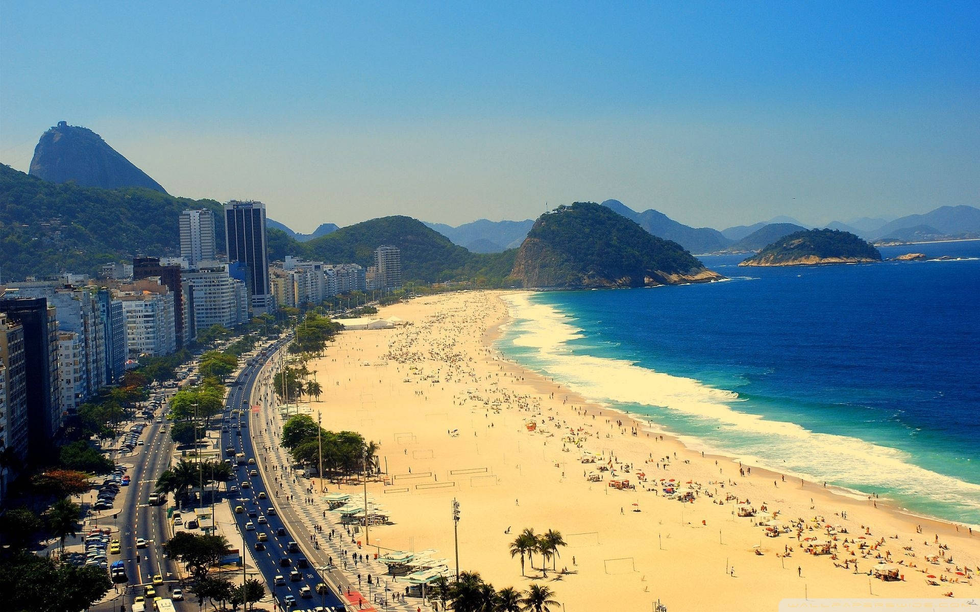 Rio De Janeiro Copacabana Beach Wallpaper