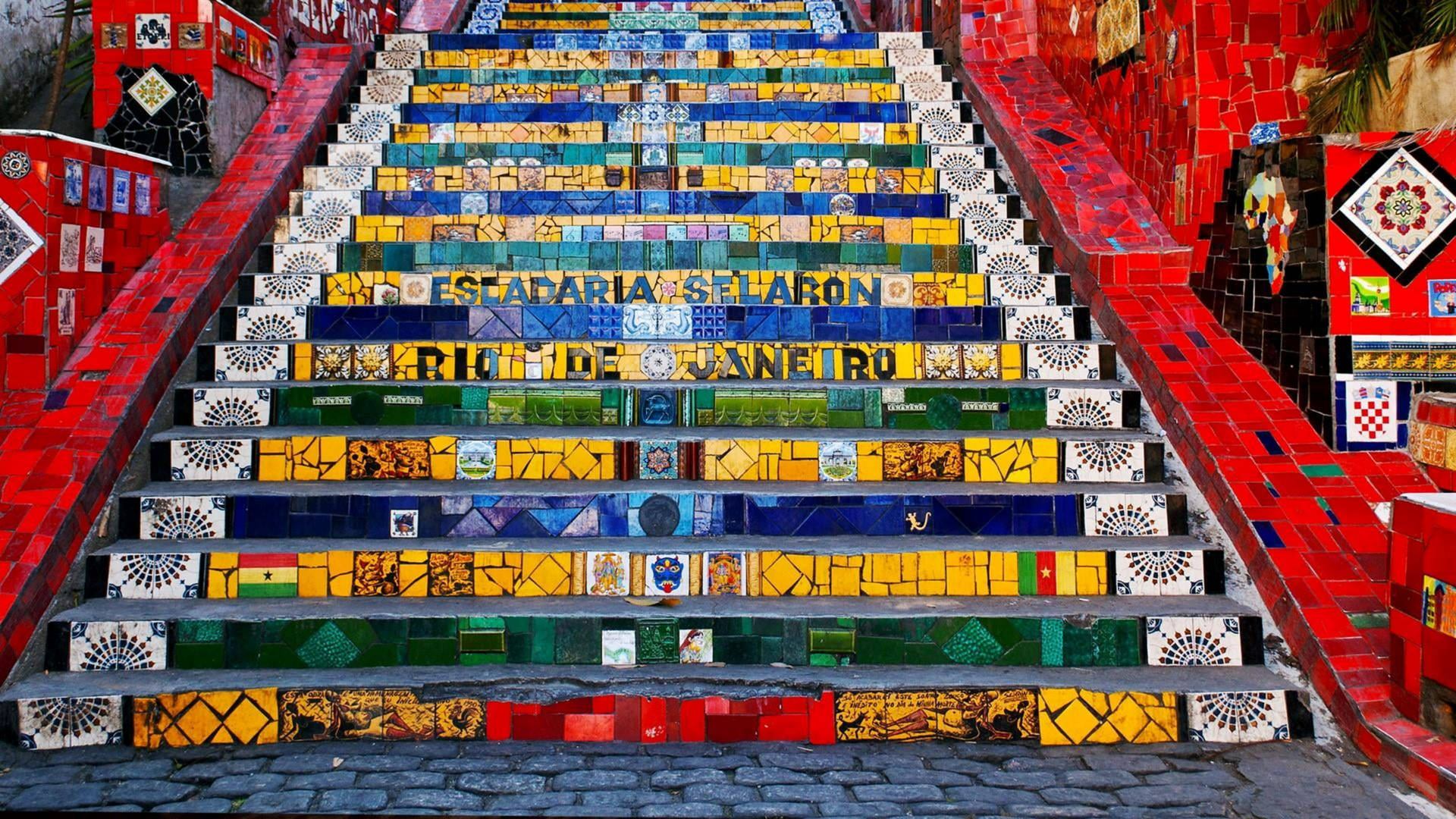 Rio De Janeiro Escadaria Selarón Wallpaper