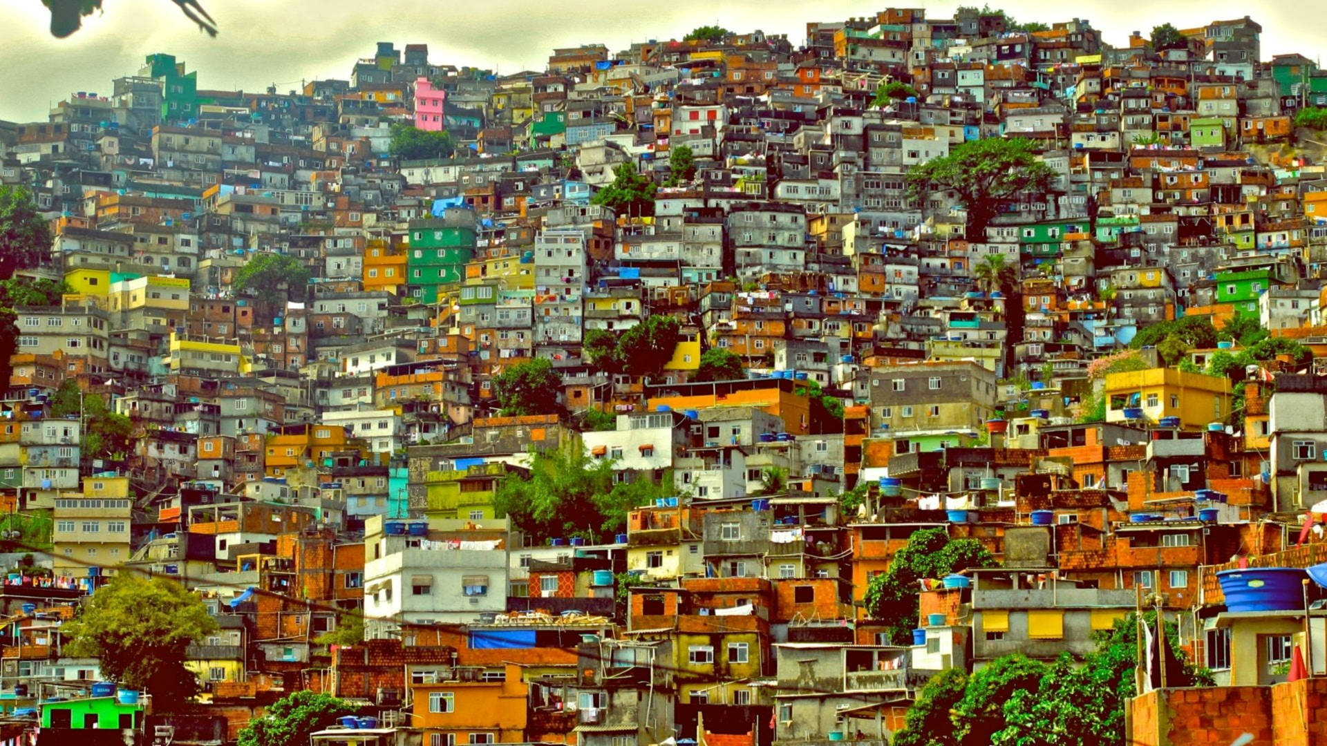 Rio De Janeiro Favela Architecture Wallpaper