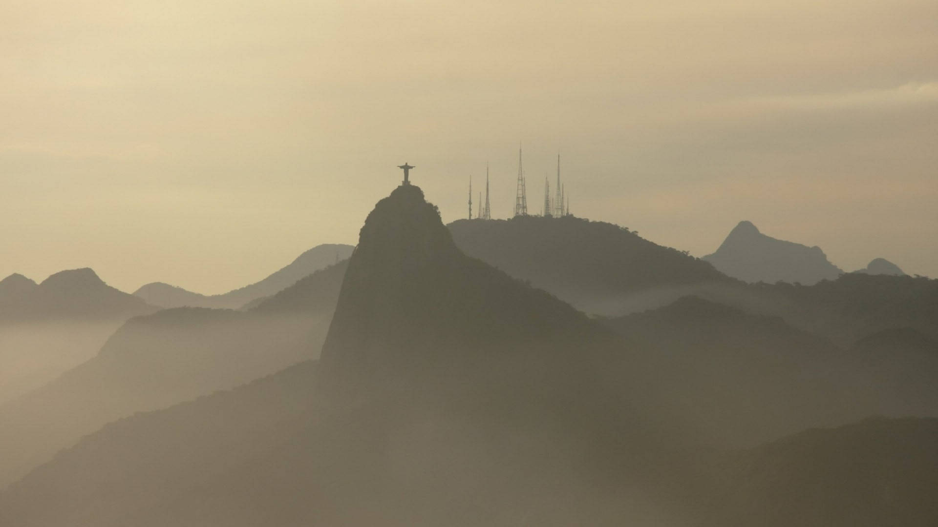 Rio De Janeiro Mountain Silhouette Wallpaper