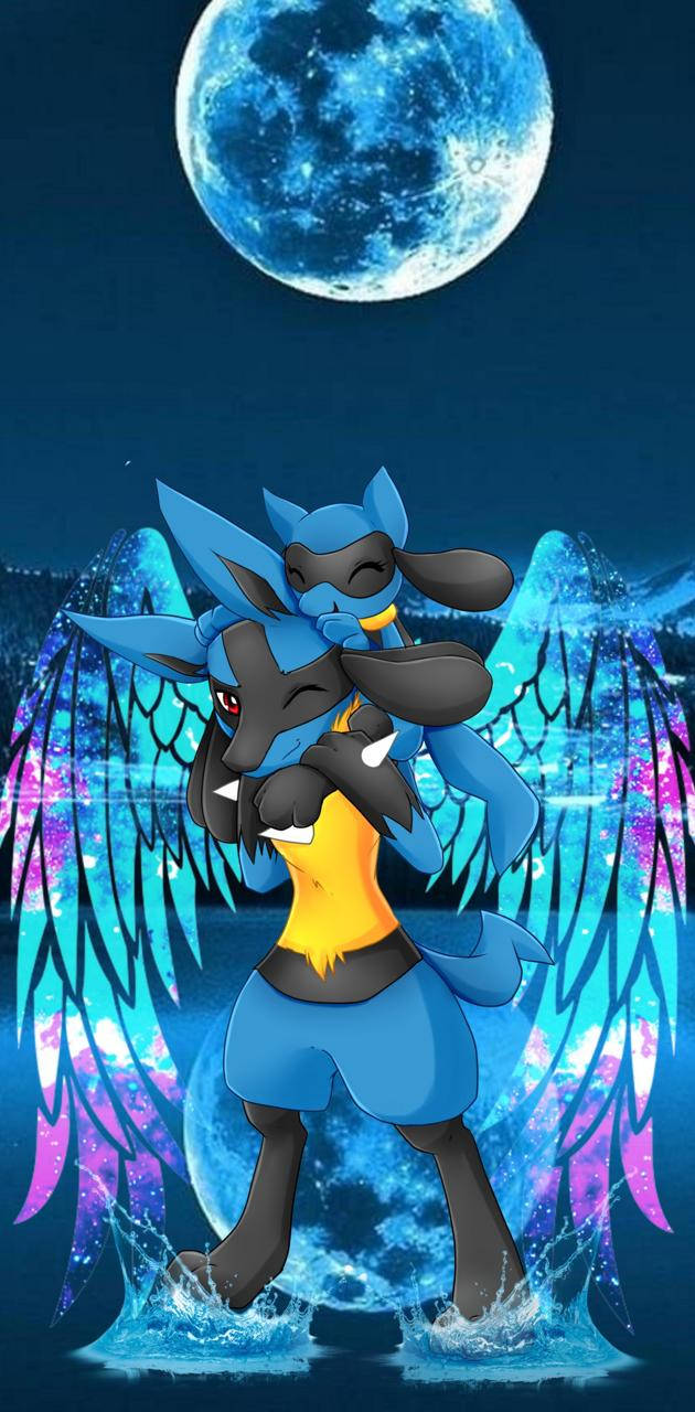 Riolu And Winged Lucario Picture
