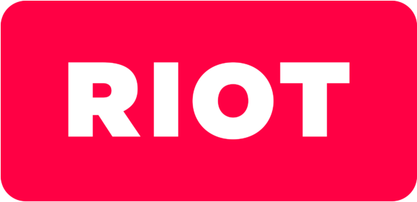 Riot Logo Red Background PNG
