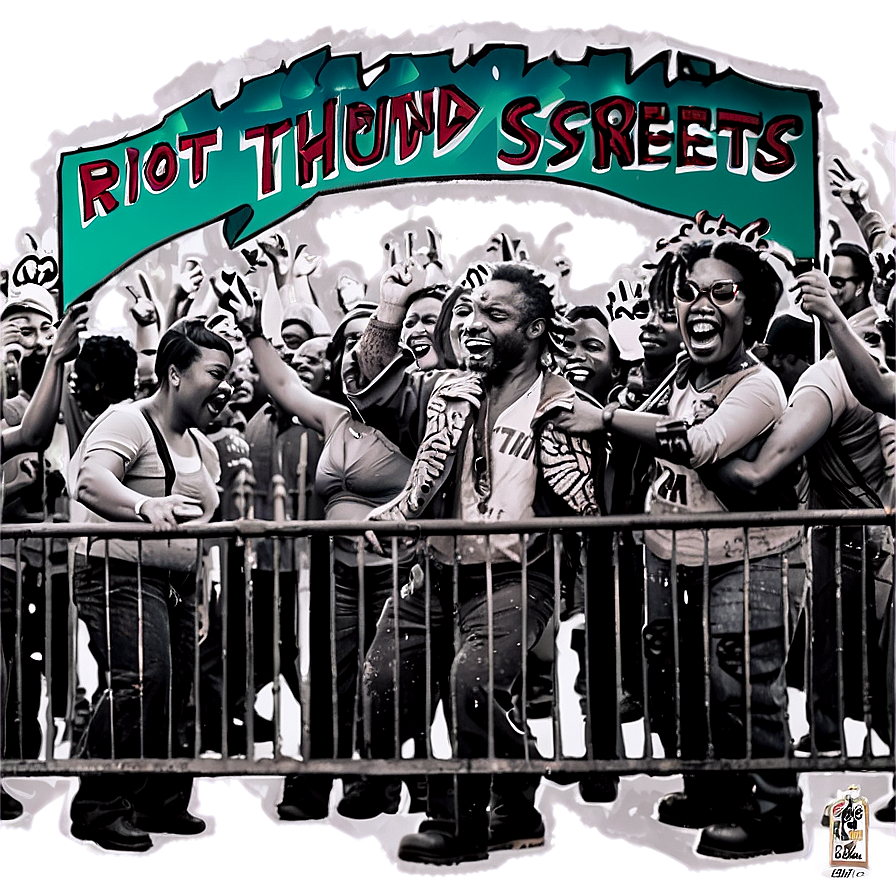 Download Riot Through The Streets Png Fky | Wallpapers.com