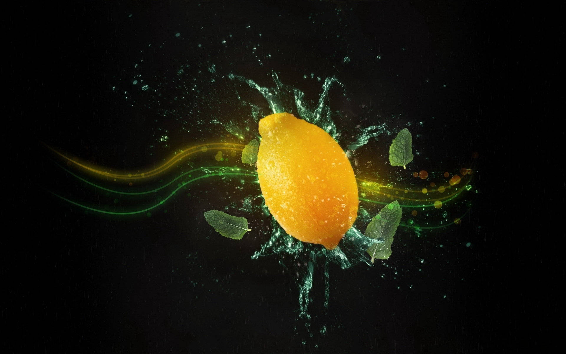 Mogenfärsk Citron. Wallpaper
