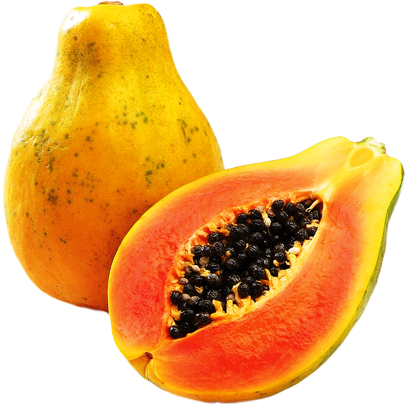 Ripe Papaya With Seeds PNG