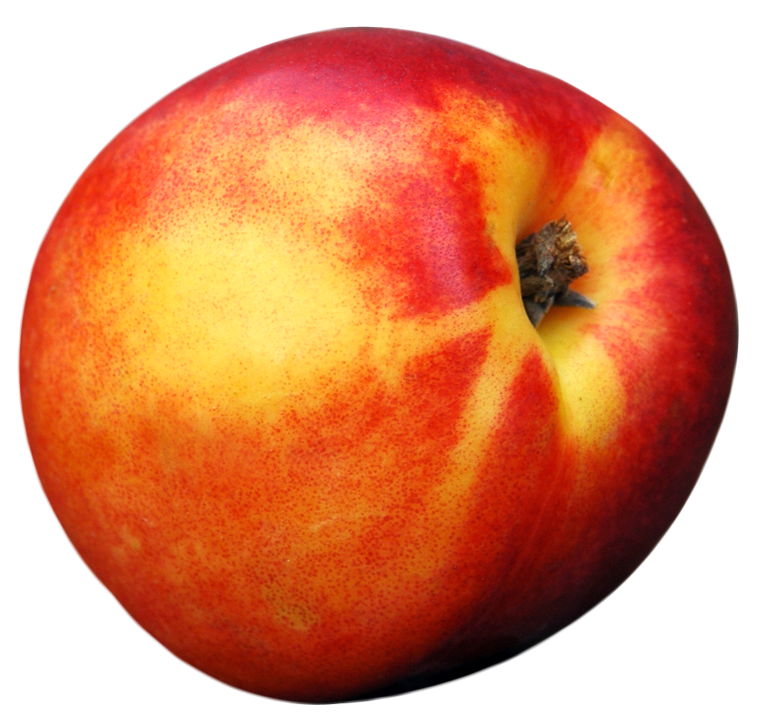 Ripe Peach Isolated Background PNG