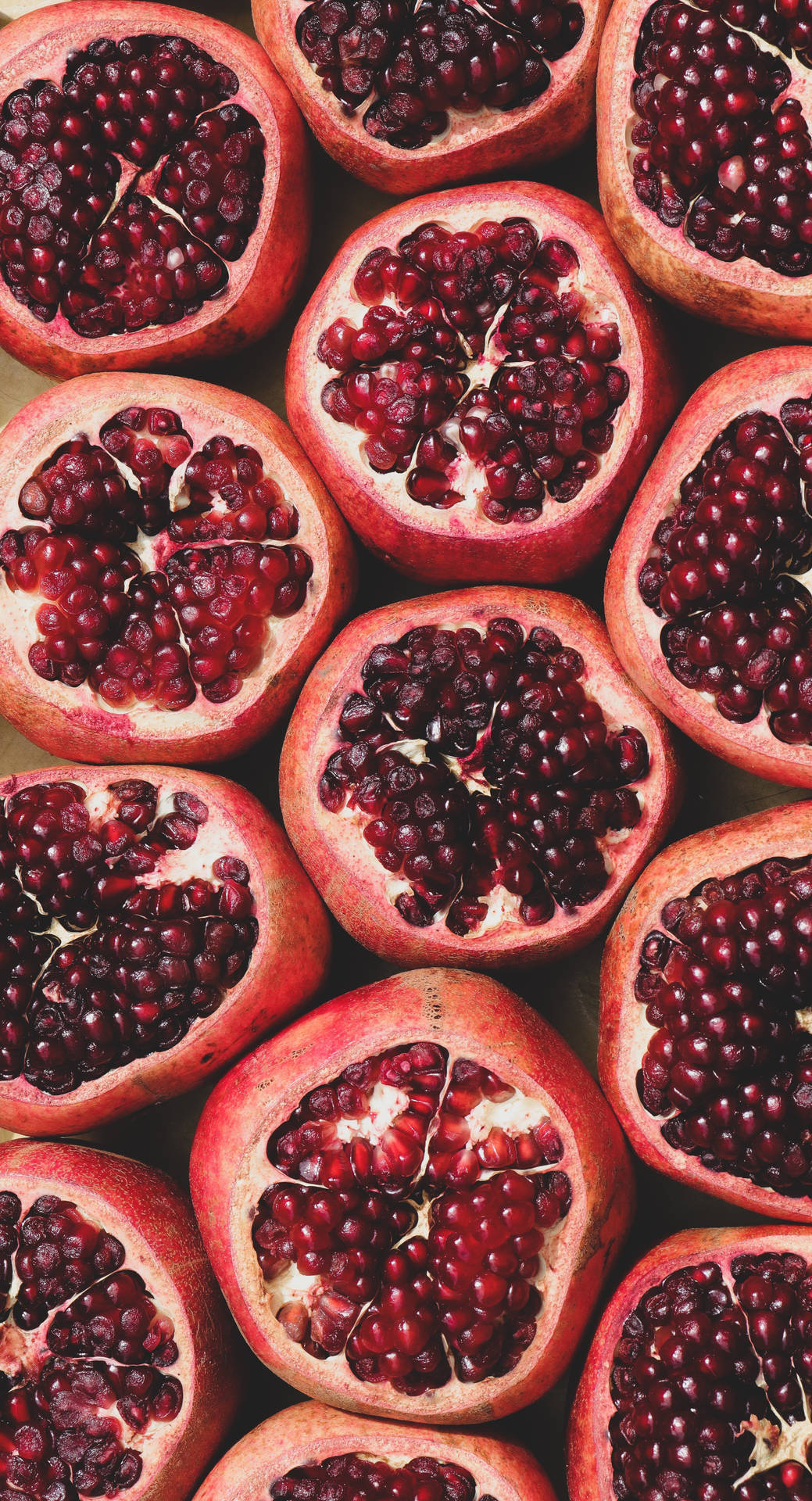 Ripe Red Pomegranate Fruit Wallpaper