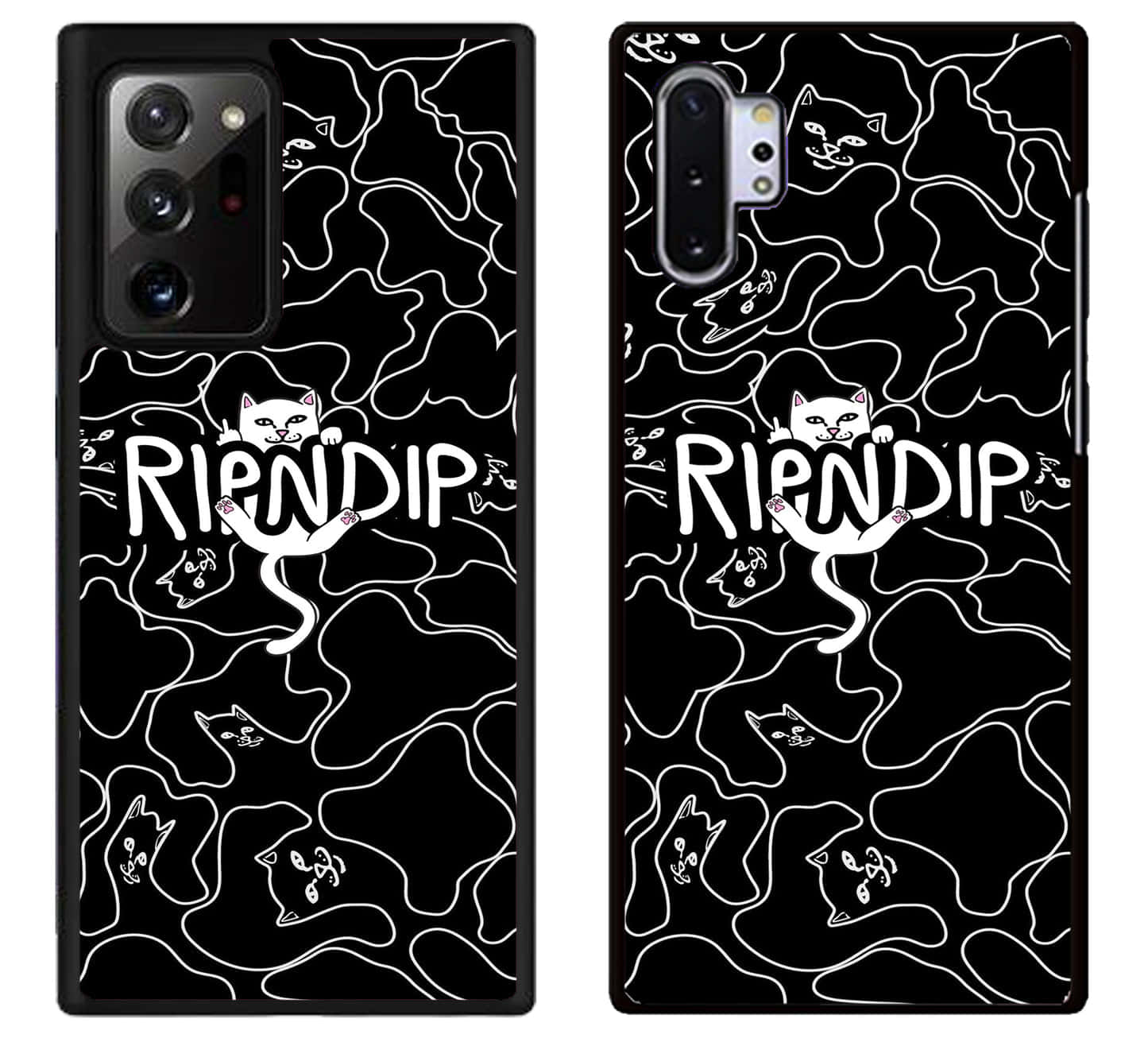 A Black And White Camouflage Samsung Galaxy S10 Case With The Word Frienddip Wallpaper