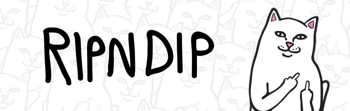 A Cat With The Word Ripp In The Middle Of A Background Wallpaper