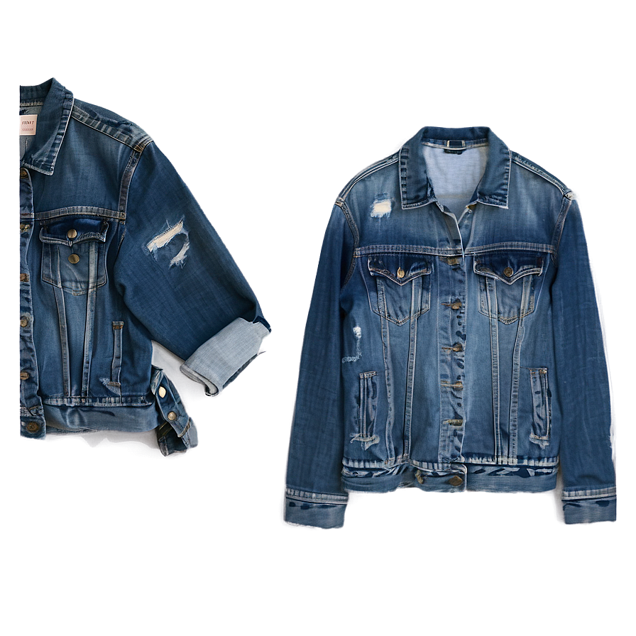 Ripped Jean Jacket Png Ano17 PNG