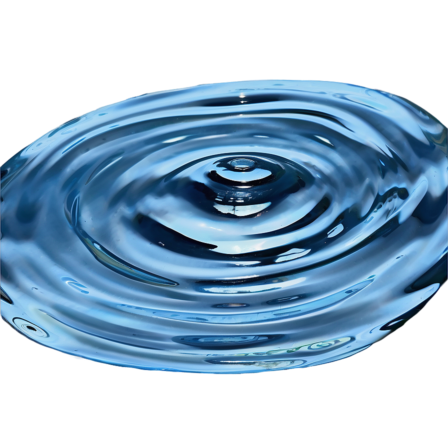 Ripple In Blue Tinted Water Png Qgm50 PNG