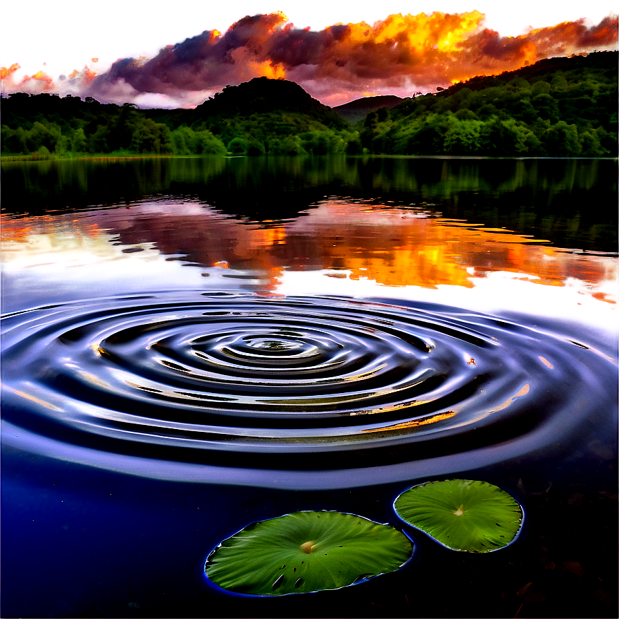 Ripple In Serene Pond Png Fuw40 PNG