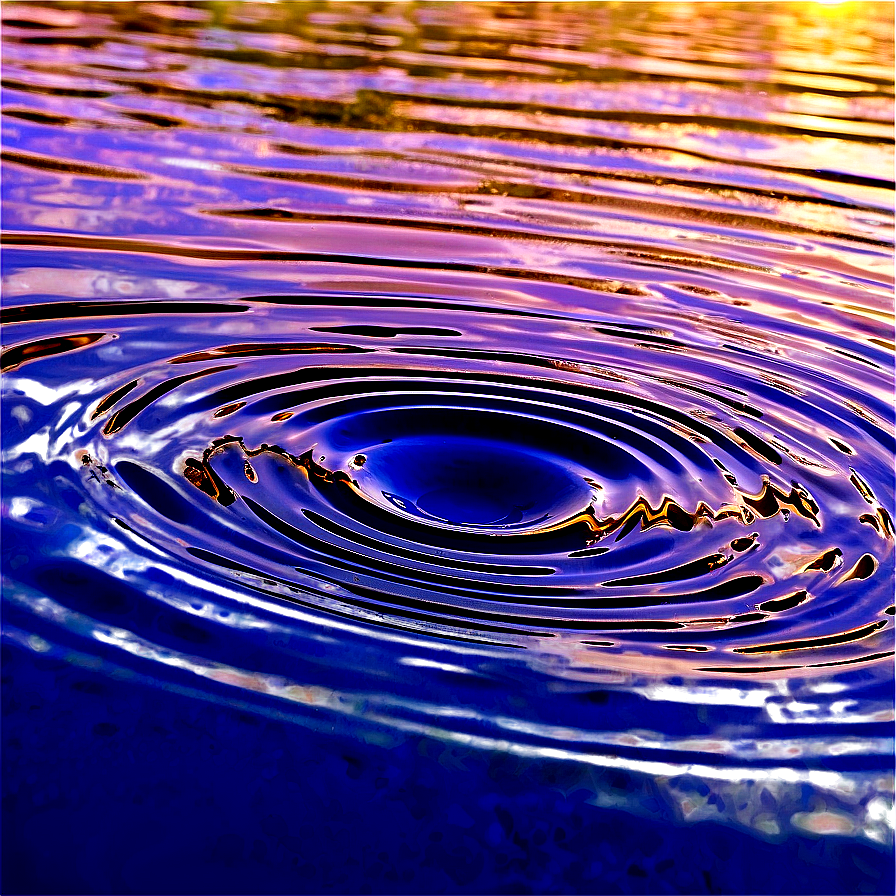 Ripple On Vibrant Water Png 06252024 PNG