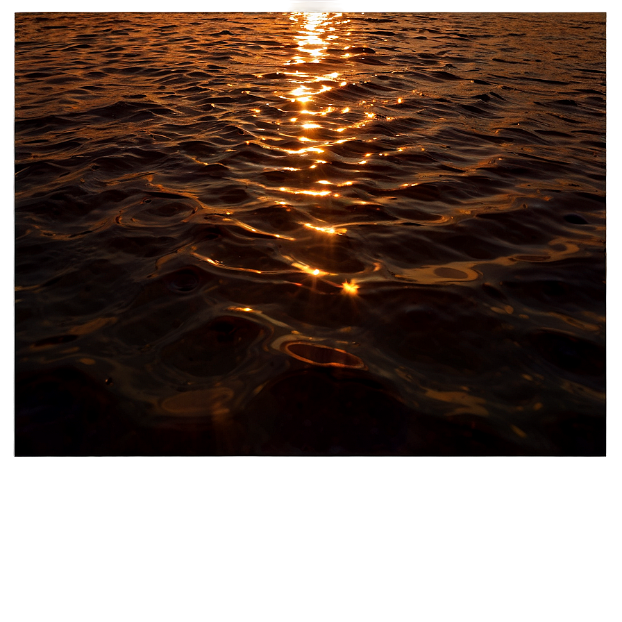 Ripple On Water At Sunset Png Cqd PNG