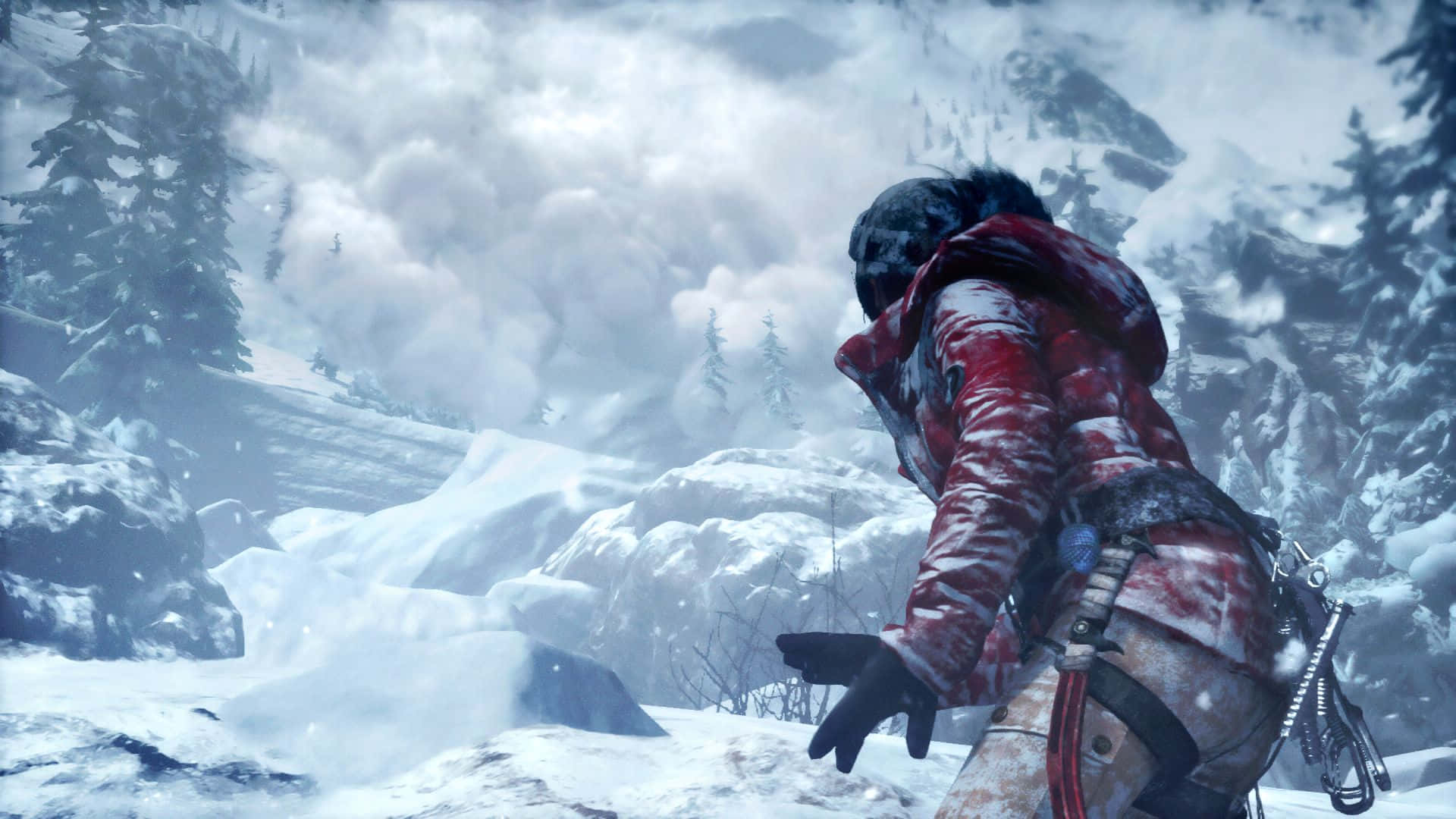 Lara Croft faces danger on her adventure in Rise Of The Tomb Raider