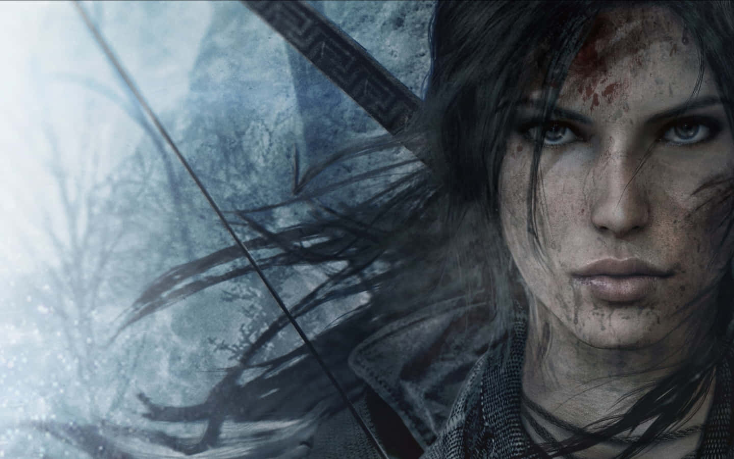The Tomb Raider Is A Woman With Long Hair And A Bow