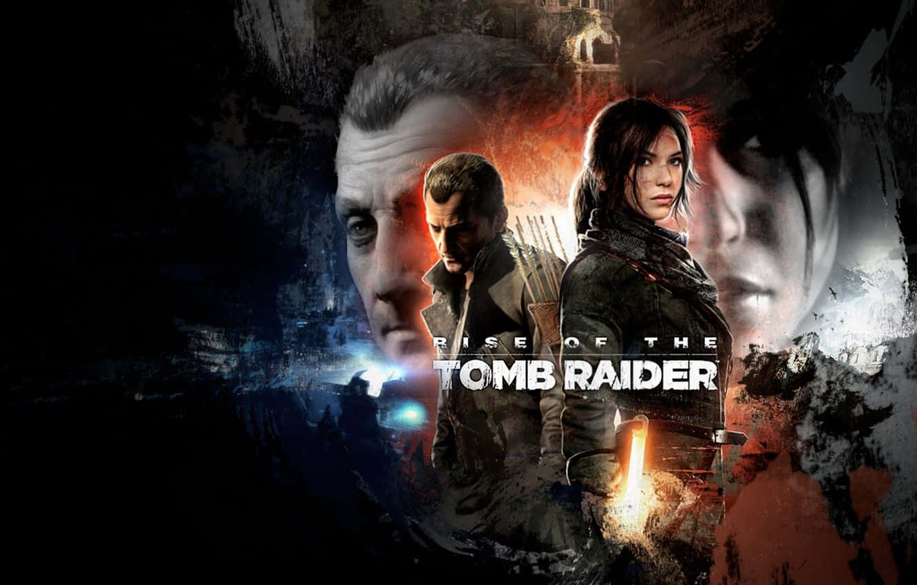 Höjningav Tomb Raider-spel Banner Wallpaper