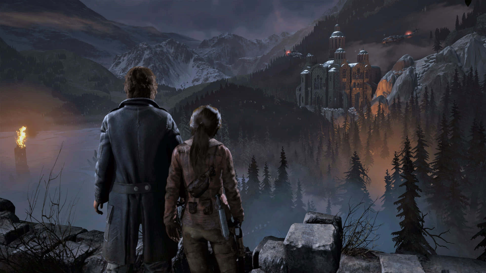 Rise to new heights with Rise of Tomb Raider Wallpaper