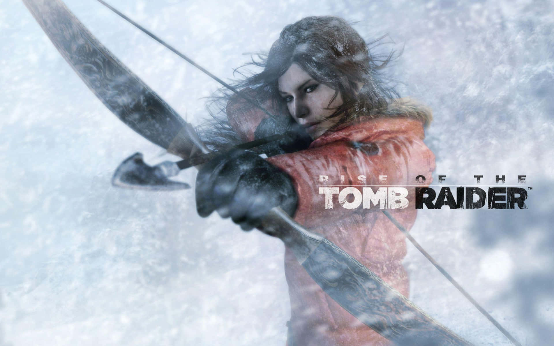 Tomb Raider bliver vist i sneen Wallpaper