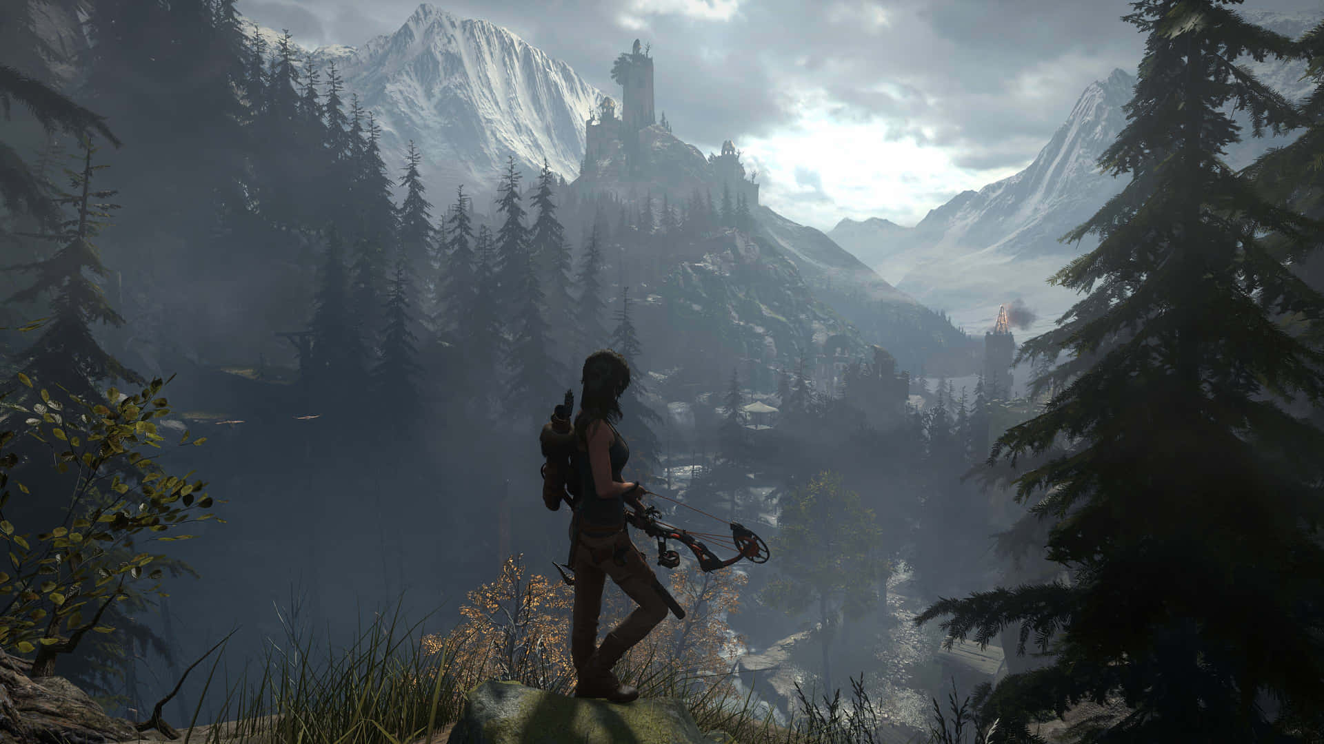 Lacaptura De Pantalla De Tomb Raider. Fondo de pantalla