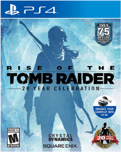 Riseofthe Tomb Raider20 Year Celebration P S4 Cover Art PNG