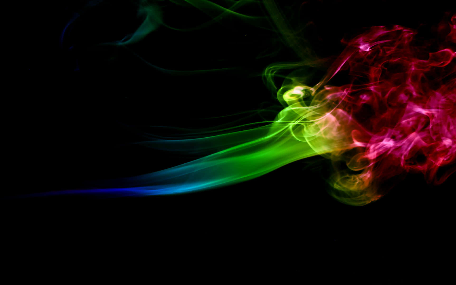 Rising Red Blue And Green Smoke Wallpaper