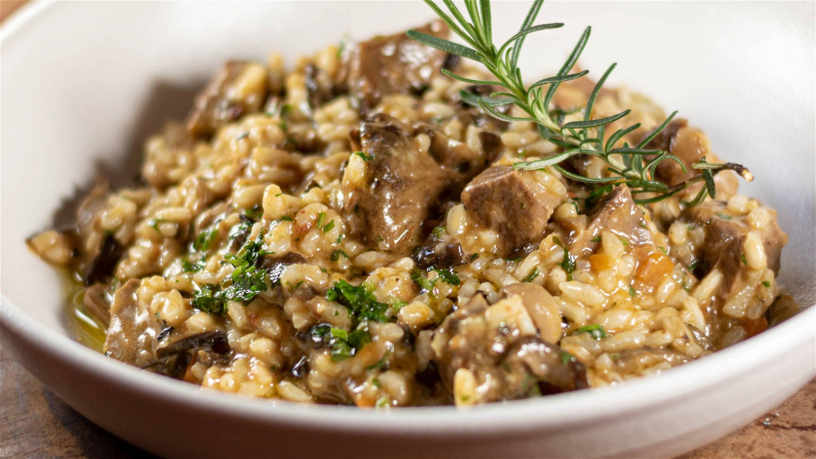 Gourmet Risotto with Rosemary and Kale Wallpaper
