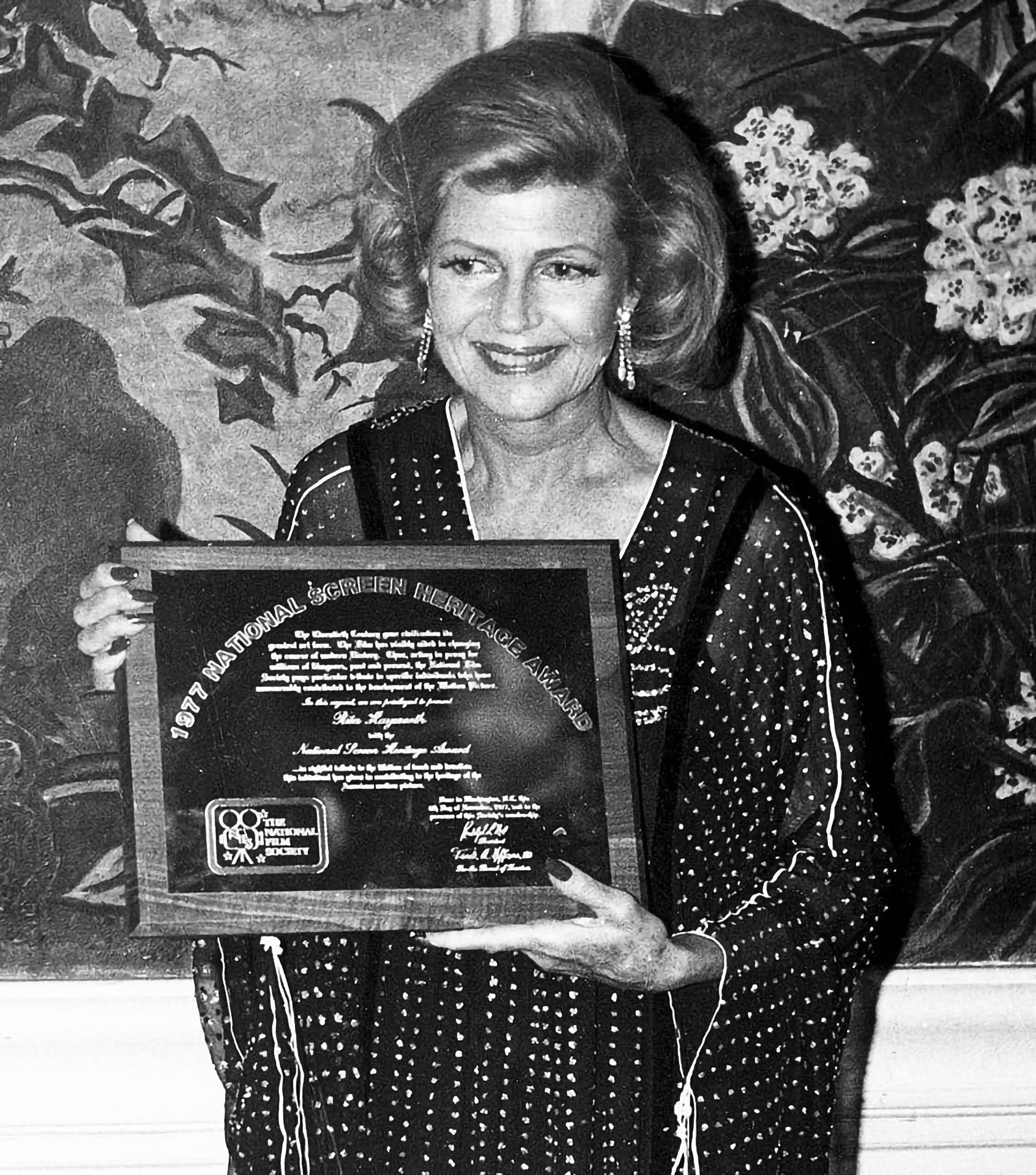 Rita Hayworth 1977 National Award for den bedste tapet Wallpaper